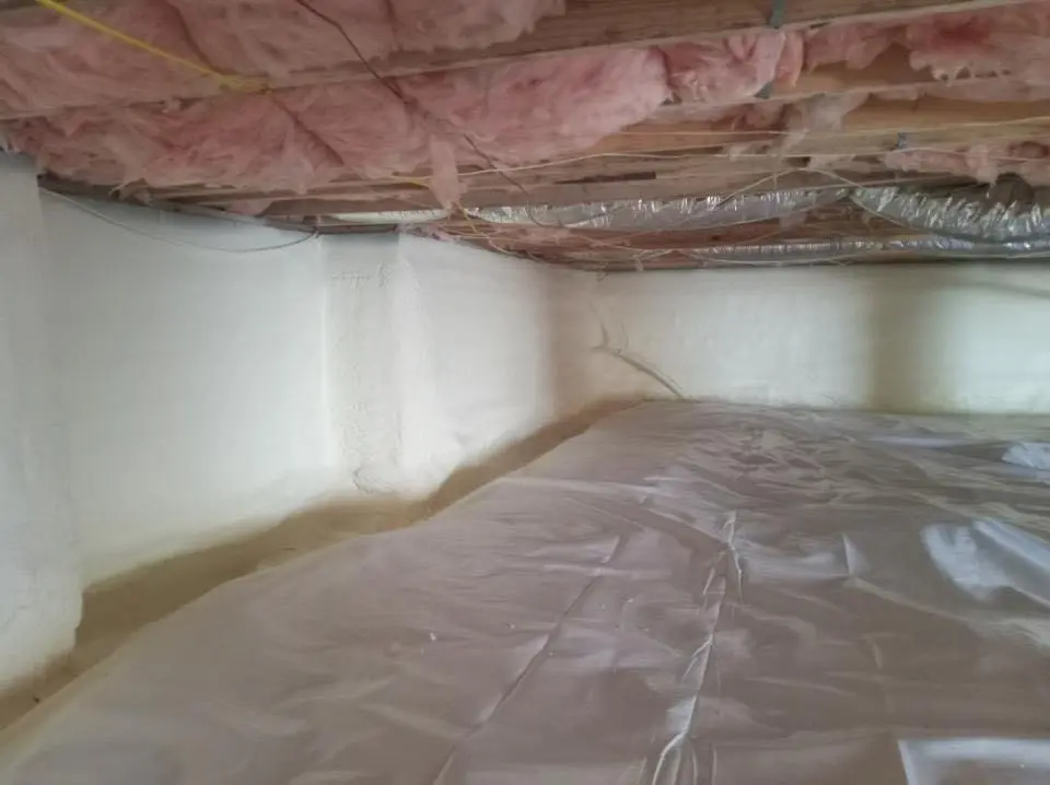 Crawl space encapsulation with closed-cell spray foam for Spray Foam Roofing in Green Hill